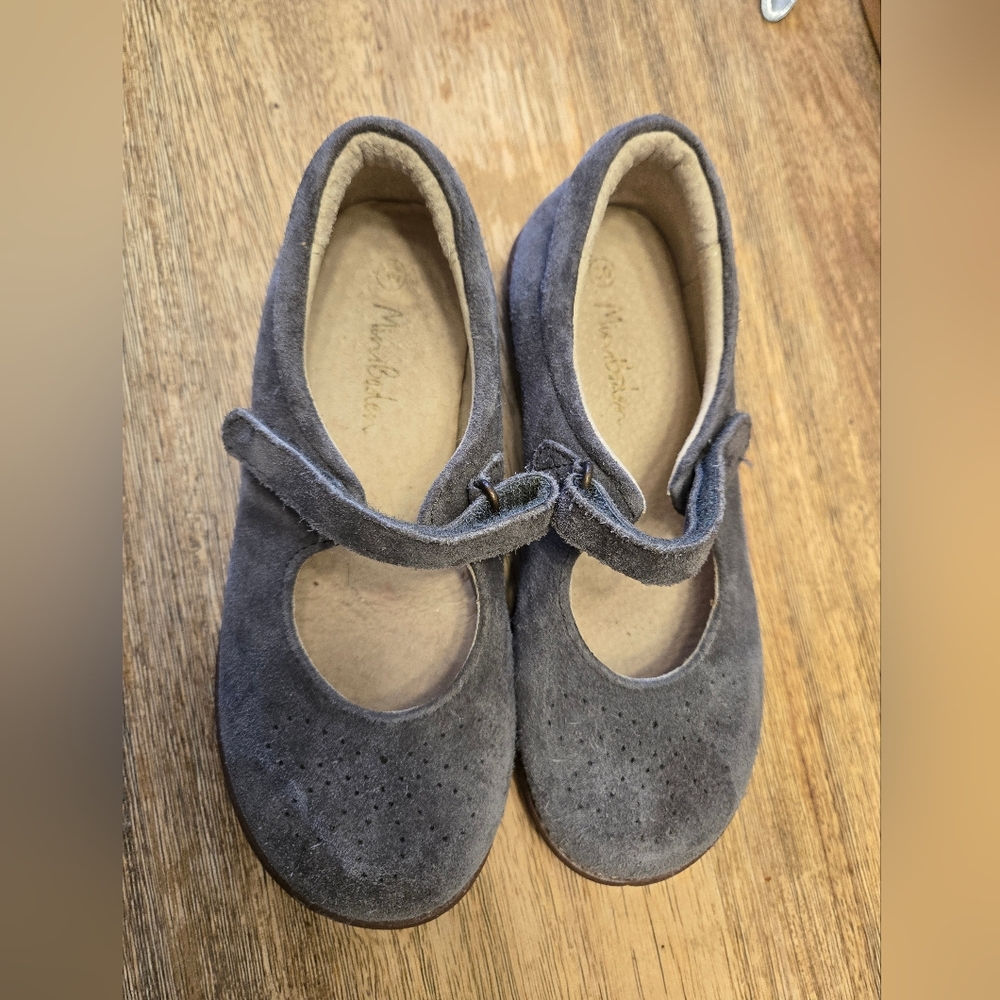 GIRLS Mini BODEN Gray Kids Mary Jane Shoes EU 30/ US 12.5